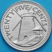 Монета Барбадос 25 центов 1973 год. Мельница.