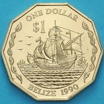 Белиз 1 доллар 1990 год.