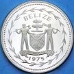 Монета Белиз 10 долларов 1975 год. Большой Курасов. Серебро. Proof