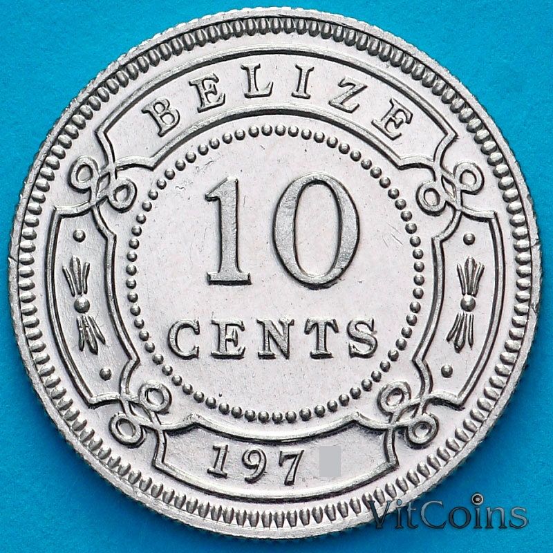 Монета Белиз 10 центов 1976 год. Монета Белиз 10 центов 1976 год.