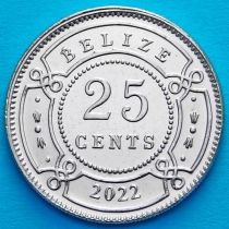 Белиз 25 центов 2022 год.