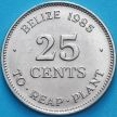 Монета Белиз 25 центов 1985 год.