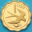Монета Белиз 1 цент 1976 год. Вилохвостый коршун. Proof