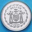 Монета Белиз 25 центов 1976 год. Мотмот Proof
