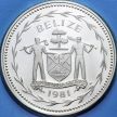Монета Белиз 1 доллар 1981 год. Алый ара. Proof