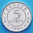Монета Белиз 5 центов 2006 год.