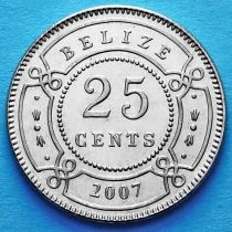 Белиз 25 центов 1994-2007 год.
