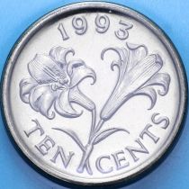 Бермудские острова 10 центов 1993 год. BU
