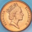 Монета Бермудские острова 1 цент 1993 год. BU Монета Бермудские острова 1 цент 1993 год. BU