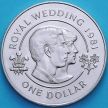 Монета Бермудские острова 1 доллар 1981 год. Свадьба принца Чарльза и леди Дианы