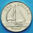Монета Бермудских островов 1 доллар 2008 год. Парусник.