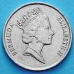 Монета Бермудских островов 25 центов 1986 год.