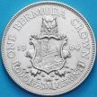 Монета Бермудские острова 1 крона 1964 год. Герб. Серебро