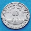 Монета Боливии 1/2 соля 1830 год. Серебро.