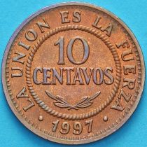 Боливия 10 сентаво 1997 год.