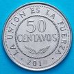 Монета Боливия 50 сентаво 2012 год.