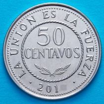 Боливия 50 сентаво 2012 год.