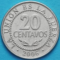 Боливия 20 сентаво 2006 год.