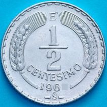 Чили 1/2 сентесимо 1962 год. UNC