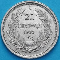 Чили 20 сентаво 1933 год. O.ROTY