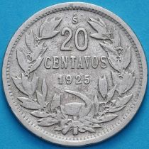 Чили 20 сентаво 1925 год.
