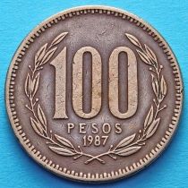 Чили 100 песо 1981-1987 год. 