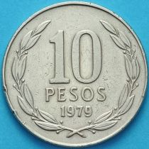 Чили 10 песо 1979 год.