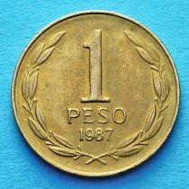 Чили 1 песо 1981-1990 год.