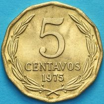 Чили 5 сентаво 1975 год.