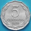 Монета Чили 5 сентаво 1976 год.