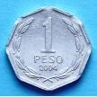 Монета Чили 1 песо 2004 год. Бернардо О`Хиггинс