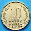 Монета Чили 10 песо 2012-2013 год. 