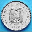 Монета Эквадора 5 сукре 1988-1991 год.