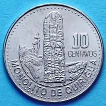 Гватемала 10 сентаво 2009-2014 год. Монолит Киригуа