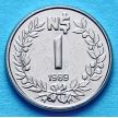 Монета Уругвай 1 песо 1989 год.