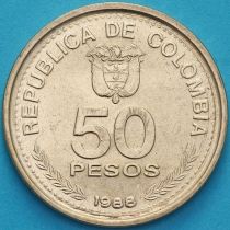 Колумбия 50 песо 1988 год. Конституция.