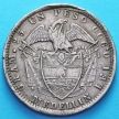 Монета Колумбии 1 песо 1870 год. Серебро.