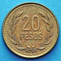 Колумбия 20 песо 2003 год.