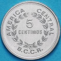Коста Рика 5 сентимо 1976 год