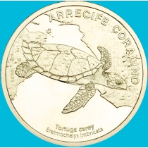 Коста Рика 50 колон 2023 год. Морская черепаха