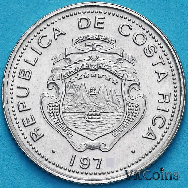 Монета Коста Рика 5 сентимо 1978 год