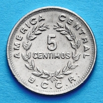 Коста Рика 5 сентимо 1973-1978 год