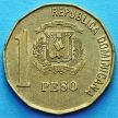 Монета Доминиканской Республики 1 песо 1991-2008 год.