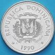 Монета Доминиканская Республика 1/2 песо 1990 год. Маяк Колумба