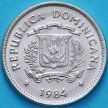 Монета Доминиканская Республика 10 сентаво 1984 год. UNC.