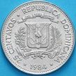 Монета Доминиканская Республика 25 сентаво 1984 год. Mo