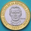 Монета Доминиканская Республика 5 песо 2017 год. 