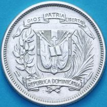 Доминиканская Республика 25 сентаво 1942 год.