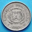 Монета Доминикана 10 сентаво 1983 год.