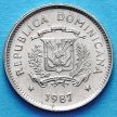 Монета Доминикана 10 сентаво 1987 год. Сохран